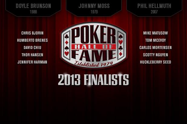 Poker hall of fame voting